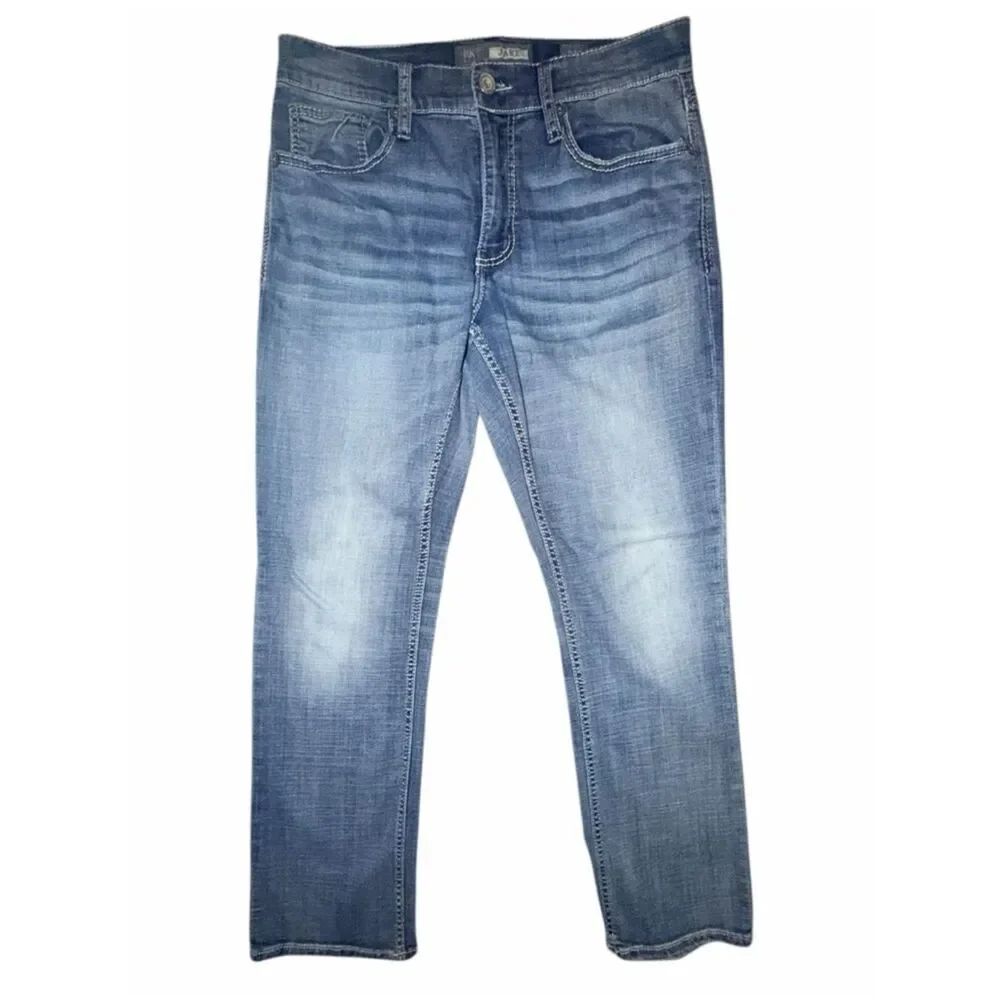 BKE Jake Straight Leg Jeans Men’s 31S COOLMAX Light Wash Stretch EUC 32x29